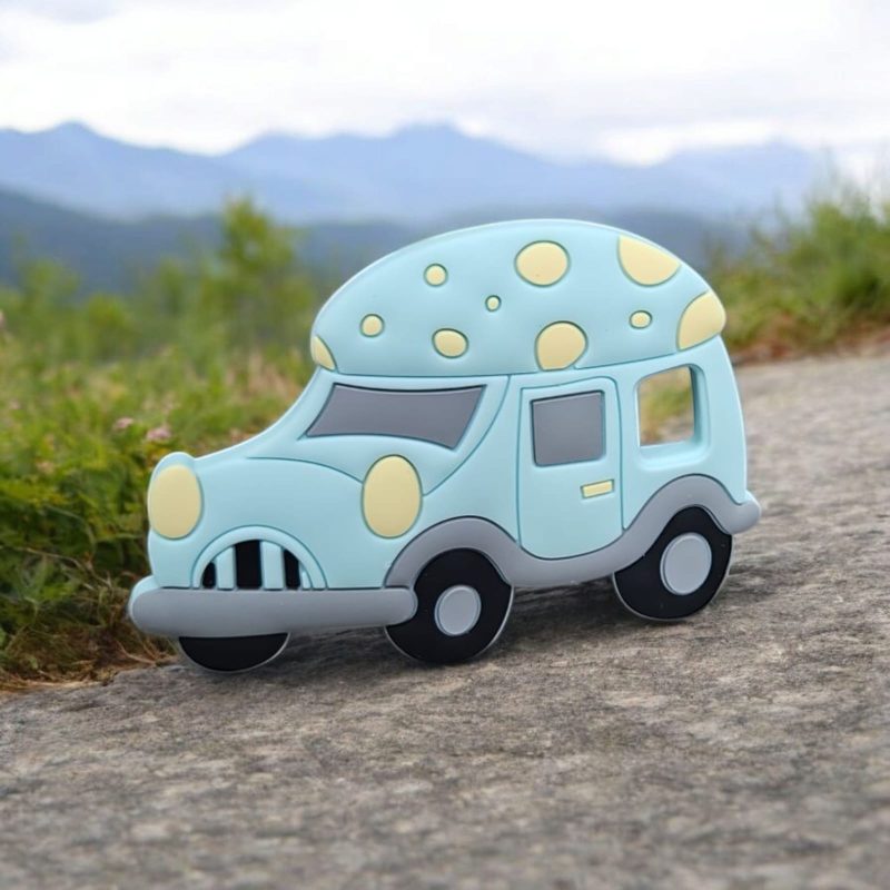 BPA-Free  Car-Shaped Silicone Baby Teether - Image 2