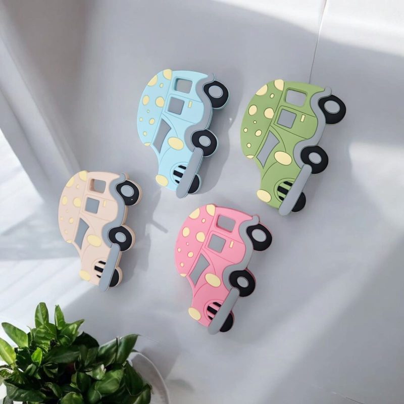 BPA-Free  Car-Shaped Silicone Baby Teether