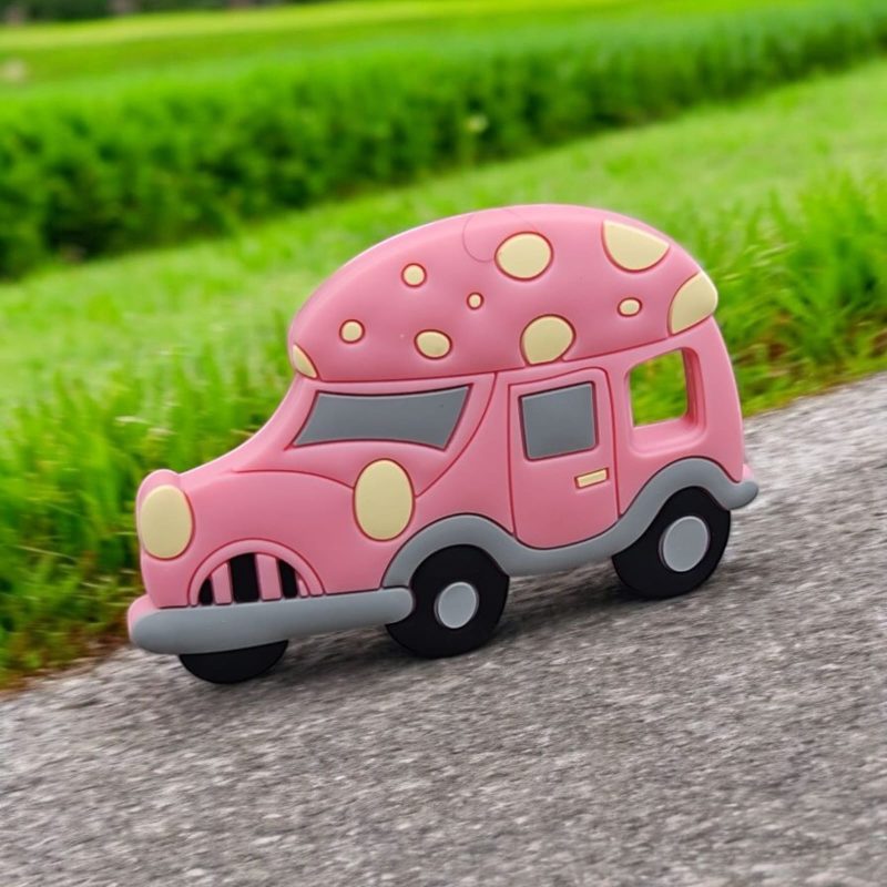 BPA-Free  Car-Shaped Silicone Baby Teether - Image 3