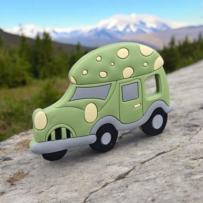 BPA-Free  Car-Shaped Silicone Baby Teether - Image 4