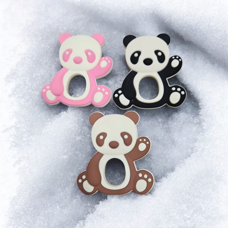 Baby Panda Teether ,Delightful, Natural Relief for Tiny Gums 3-12 months