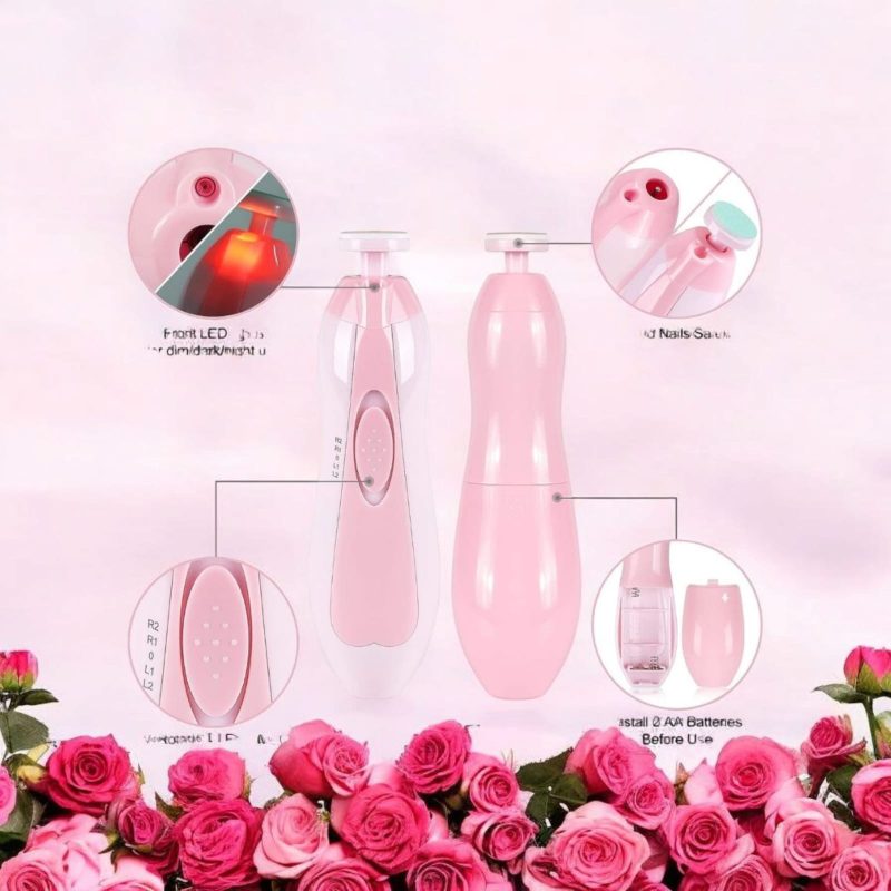 Electric Nail Trimmer for Baby, Baby Nail Trimmer, Baby Nail Cutter, Nail Trimmer for New Born Baby, Kids Nail Cutter with Light (Multi) - Image 3