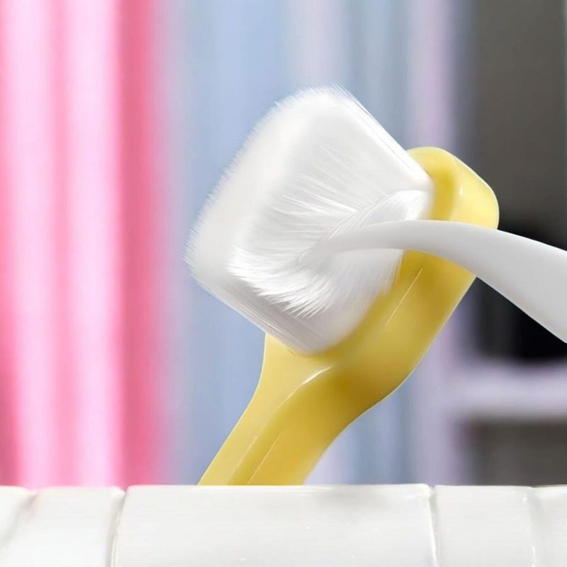 Kids Toothbrush Cute Microfiber Soft Tooth Brush, Extra Soft Bristles Toothbrush For 1-6 Years Old Children, Manual Toothbrush For Kids - Multicolor, 1 Pcs