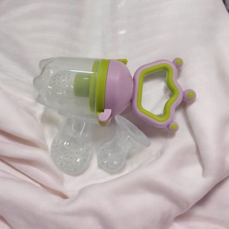 Soft Silicone Nibbler with Extra Mesh for Babies, Baby Fruit & Food Feeder, Anti Choking Fruit Pacifier, Teether for Infant, 100% BPA Free, 3 Months+ - Image 3