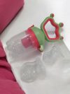 Soft Silicone Nibbler with Extra Mesh for Babies, Baby Fruit & Food Feeder, Anti Choking Fruit Pacifier, Teether for Infant, 100% BPA Free, 3 Months+