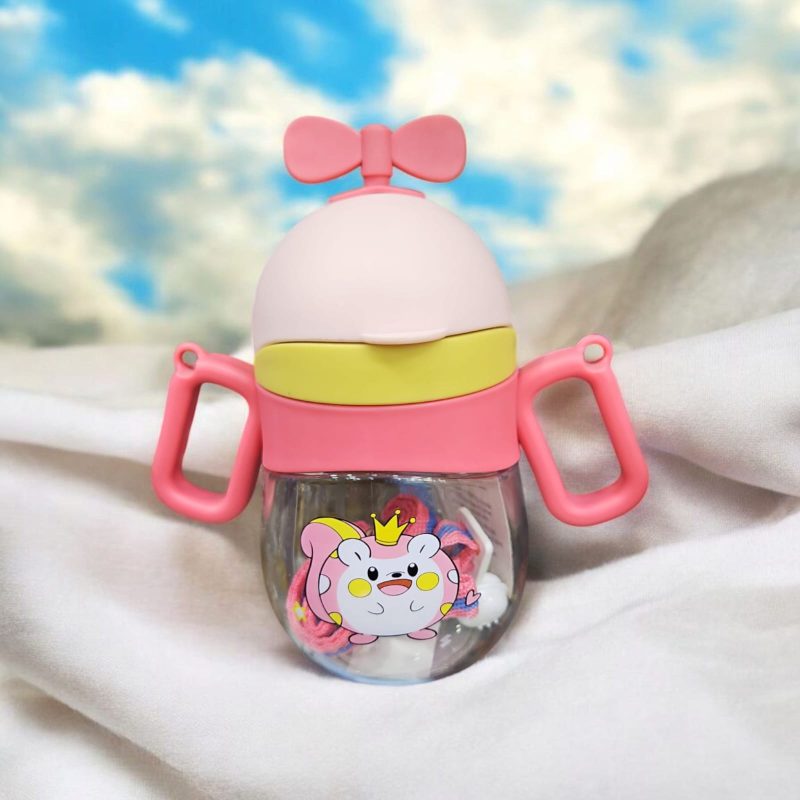 Seaygift Infant Baby Plastic Sippy Cup – 360ML with Double Handle & Gravity Ball for Kids, Kindergarten, and Students - Image 4