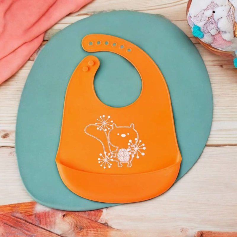 Silicone Baby Bibs with Crumb Catcher Waterproof - Image 3