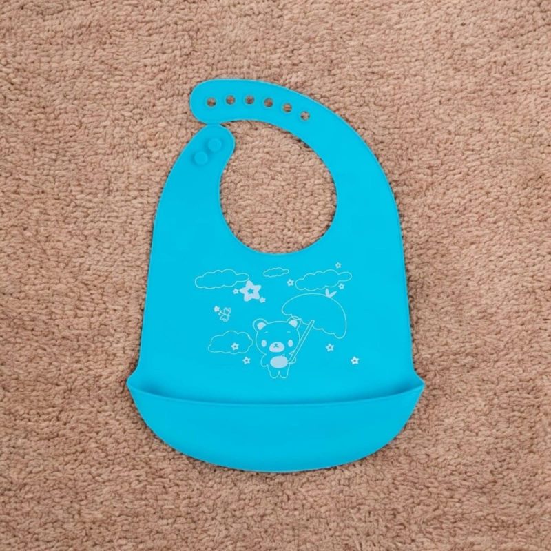 Silicone Baby Bibs with Crumb Catcher Waterproof