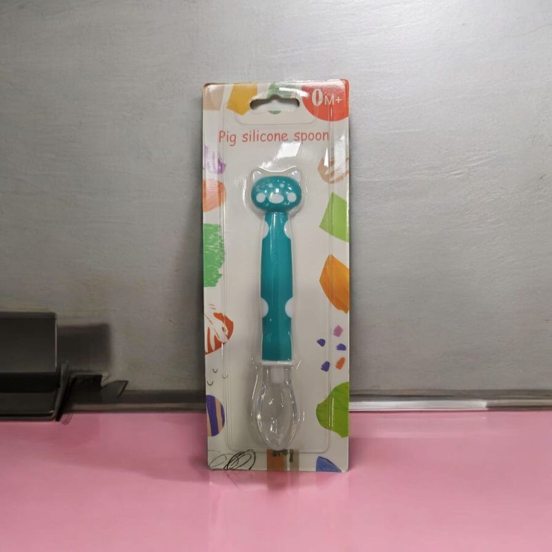 Silicone Self Baby Feeding Spoon with Ultra Soft Tip - Second Stage - 6 Months Plus - Image 3