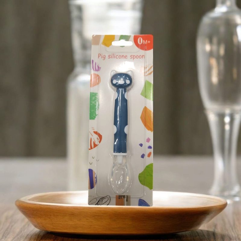 Silicone Self Baby Feeding Spoon with Ultra Soft Tip - Second Stage - 6 Months Plus - Image 2