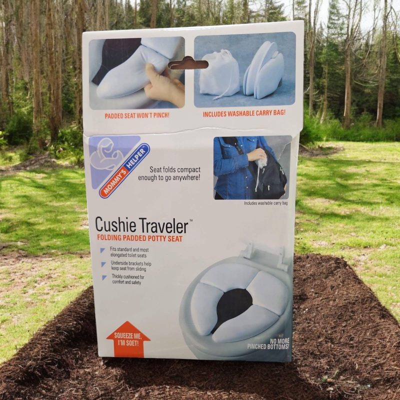POTTY SEAT Cushie traveler folding padded potty seat, portable padded toilet seat,soft cushion, baby potty training, safe & easy to clean