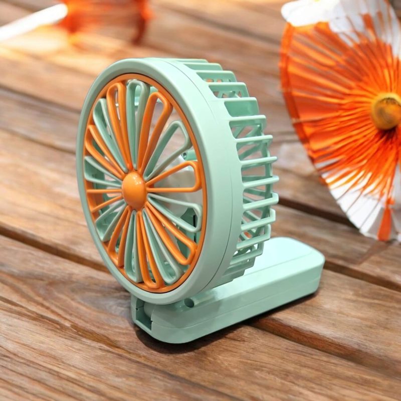 USB Rechargeable Mini Portable Hand Fan With Noise Cancelling Design Battery Operated Personal Fan for Women, Office, Travel, Mini USB Desk Fan for Home, Kitchen, Dining Room - Image 4
