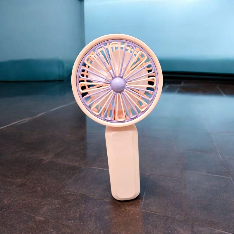 USB Rechargeable Mini Portable Hand Fan With Noise Cancelling Design Battery Operated Personal Fan for Women, Office, Travel, Mini USB Desk Fan for Home, Kitchen, Dining Room - Image 3