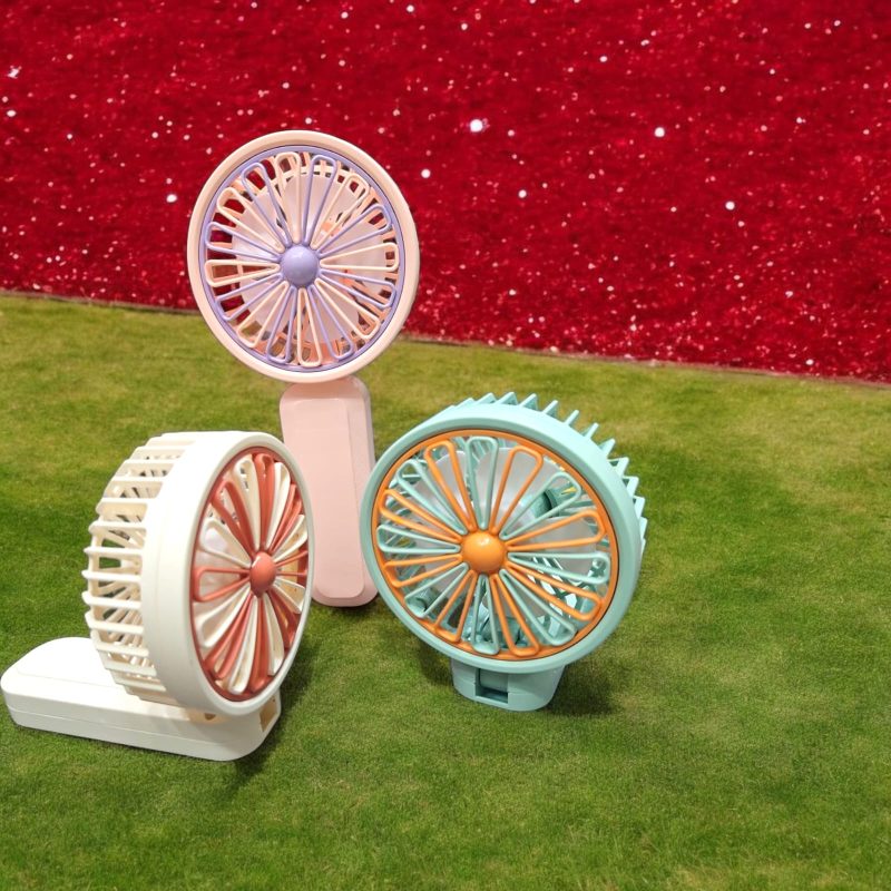 USB Rechargeable Mini Portable Hand Fan With Noise Cancelling Design Battery Operated Personal Fan for Women, Office, Travel, Mini USB Desk Fan for Home, Kitchen, Dining Room