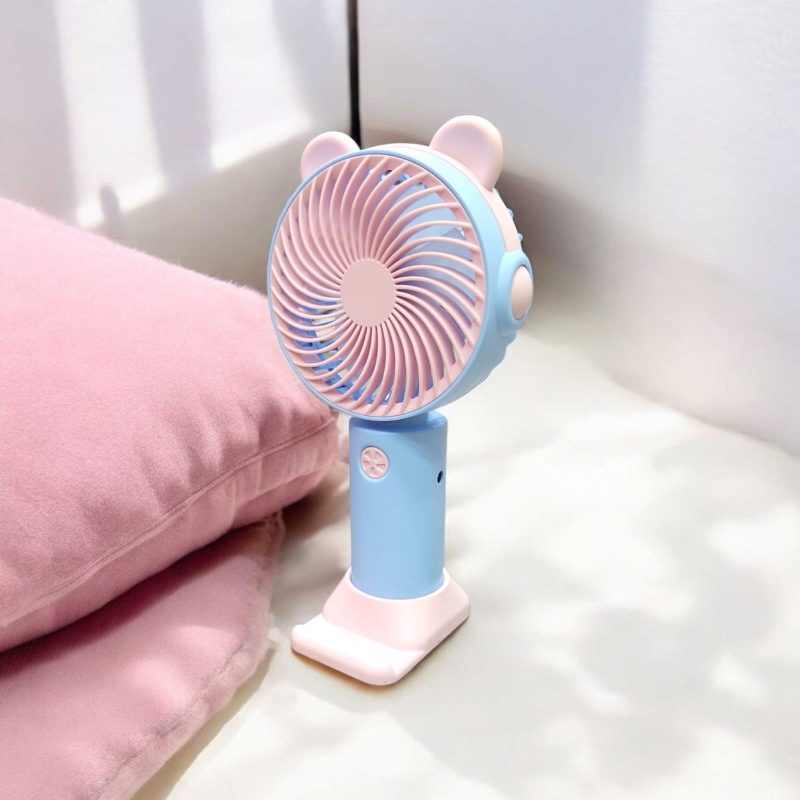 USB Rechargeable 3 speed Mini Portable Hand Fan With Noise Cancelling Design Battery Operated Personal Fan for Women, Office, Travel, Mini USB Desk Fan for Home, Kitchen, Dining Room - Image 4