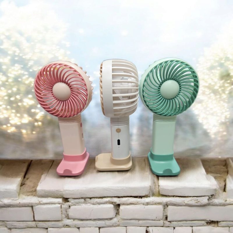 USB Rechargeable Mini Portable Hand Fan With Noise Cancelling Design Battery Operated Personal Fan for Women, Office, Travel, Mini USB Desk Fan for Home, Kitchen, Dining Room