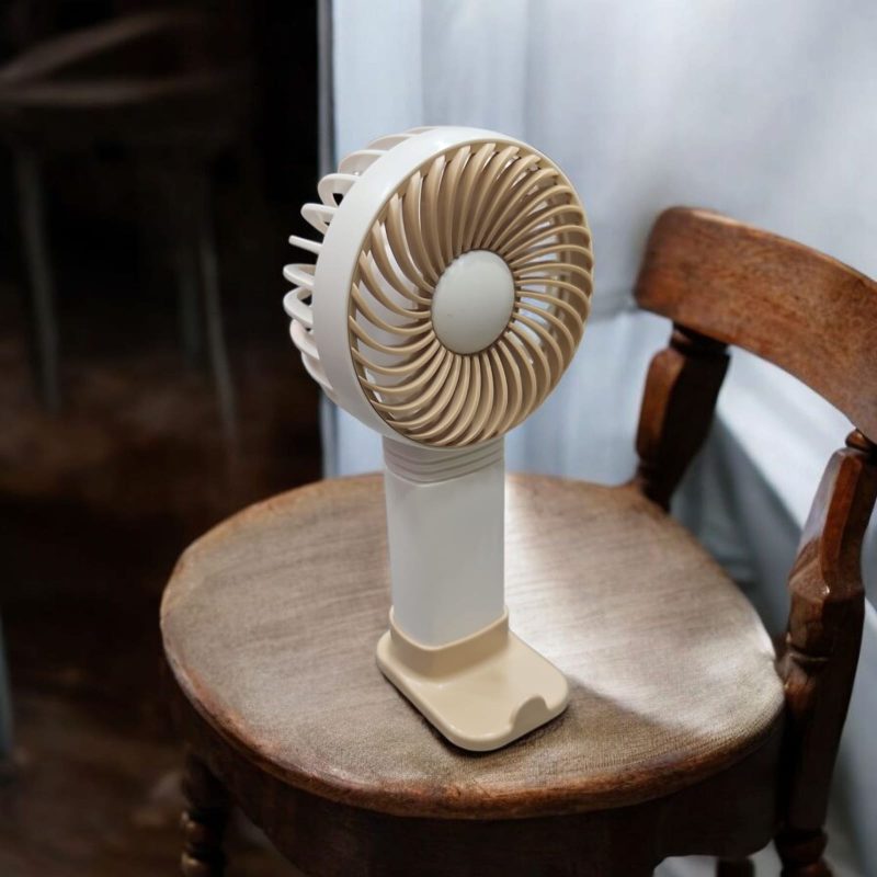 USB Rechargeable Mini Portable Hand Fan With Noise Cancelling Design Battery Operated Personal Fan for Women, Office, Travel, Mini USB Desk Fan for Home, Kitchen, Dining Room - Image 4