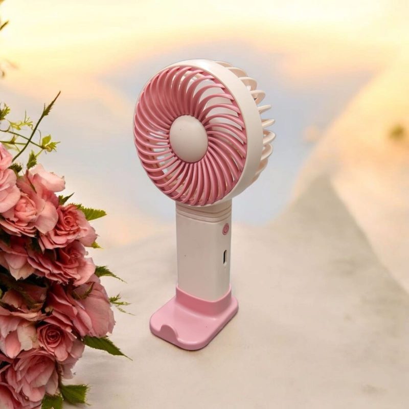 USB Rechargeable Mini Portable Hand Fan With Noise Cancelling Design Battery Operated Personal Fan for Women, Office, Travel, Mini USB Desk Fan for Home, Kitchen, Dining Room - Image 3