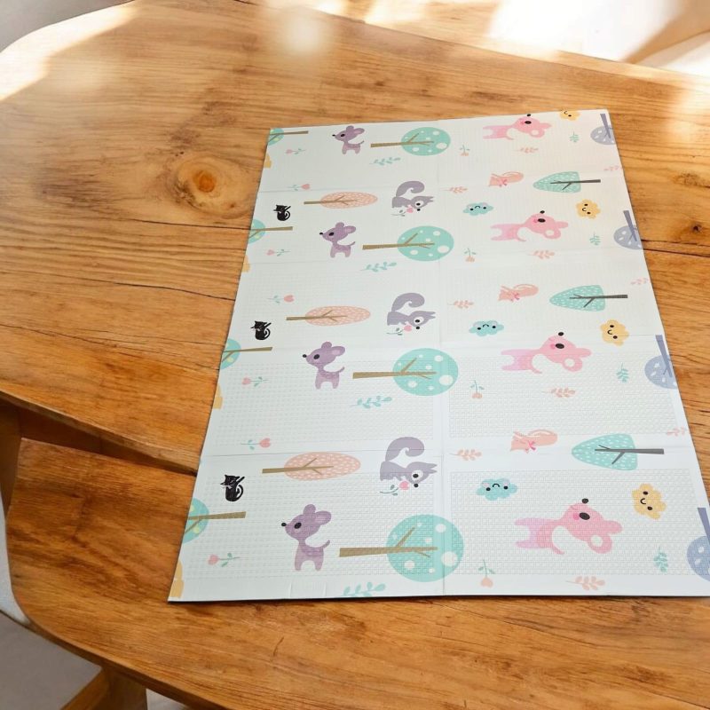 8 mm Small size Baby Play Mat - Foldable PlayMats, Floor Playmat for Babies 0 to 12 Months, Kids Playing Mat, Crawling Baby playmat, Waterproof, Extra Large Size (8mm), Reversible Foam Playmat - Image 2