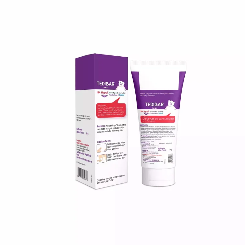 Tedibar B4 Nappi Baby Rash Cream Tube Of 75 G - Image 2