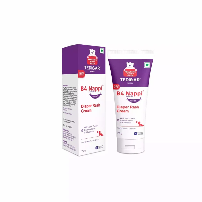 Tedibar B4 Nappi Baby Rash Cream Tube Of 75 G