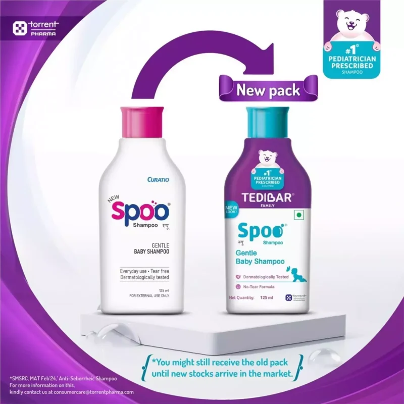 Tedibar Spoo Gentle Baby Shampoo No Tears | Gentle On Scalp | No.1 Pediatrician Prescribed 125ml - Image 4