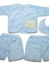 New Born Baby Gift Set (Winter wear/Sweater) Color Blue (Pack of 5) 0-6 months