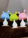 Mushroom Shape Baby Silicone Soother for 6 to 18 Months with Travel Case Teething Toy for Babies, Soother for Infants Sore Gums