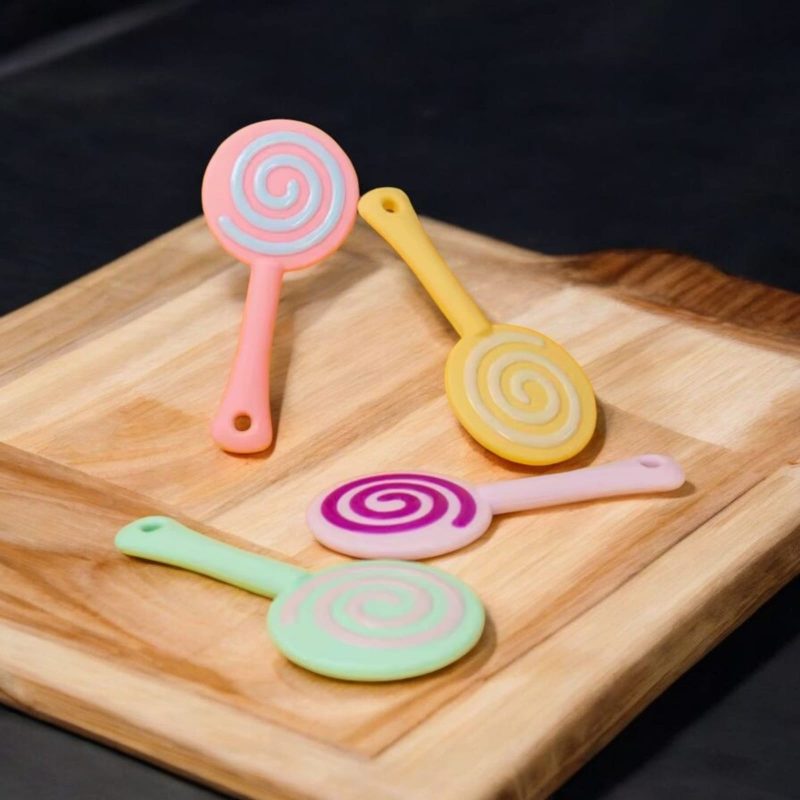 Lollipop Shape Silicone Baby Teether for Babies Teething Relief Soothing Sore Gums Chew Infant Toys