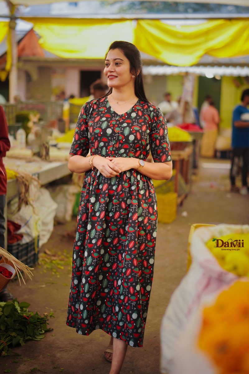 Pure cotton women dress S,M,L,XL Tropical cotton maxi