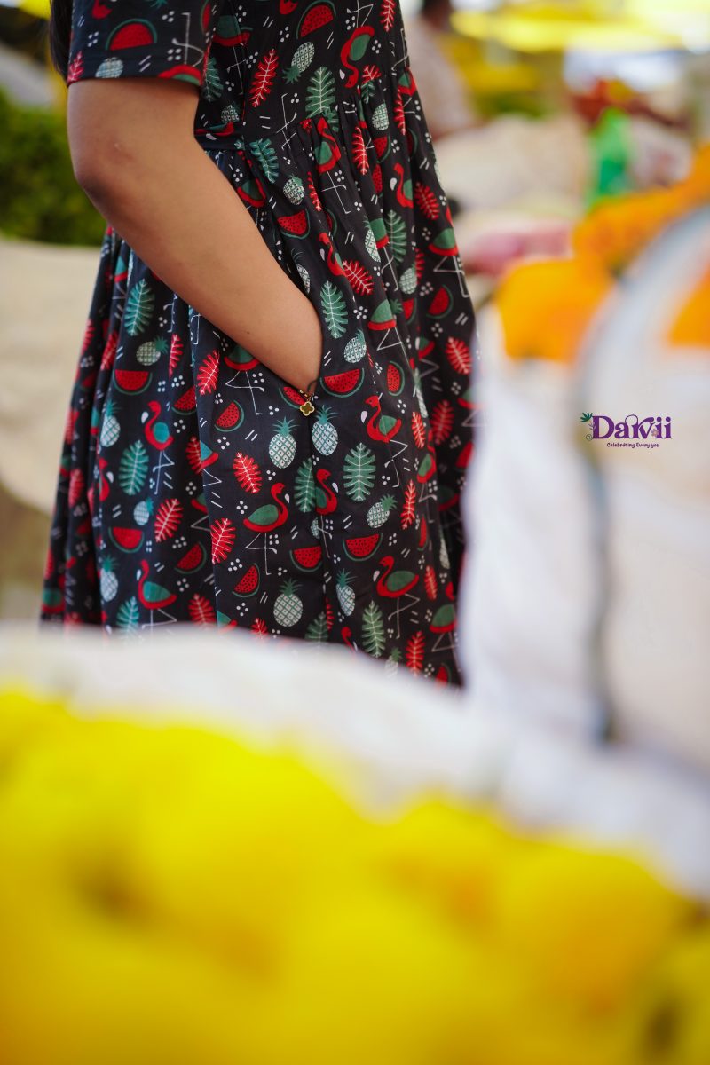 Pure cotton women dress S,M,L,XL Tropical cotton maxi - Image 5