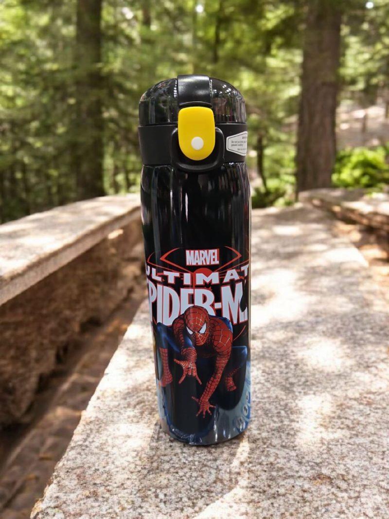 HBC-18896 Double Walled Stainless Steel Sipper Water Bottle for Kids 500 ML| Adorable Pirate Doodle Print, Lightweight, leakproof Insulated Water Bottle animal print - Image 2