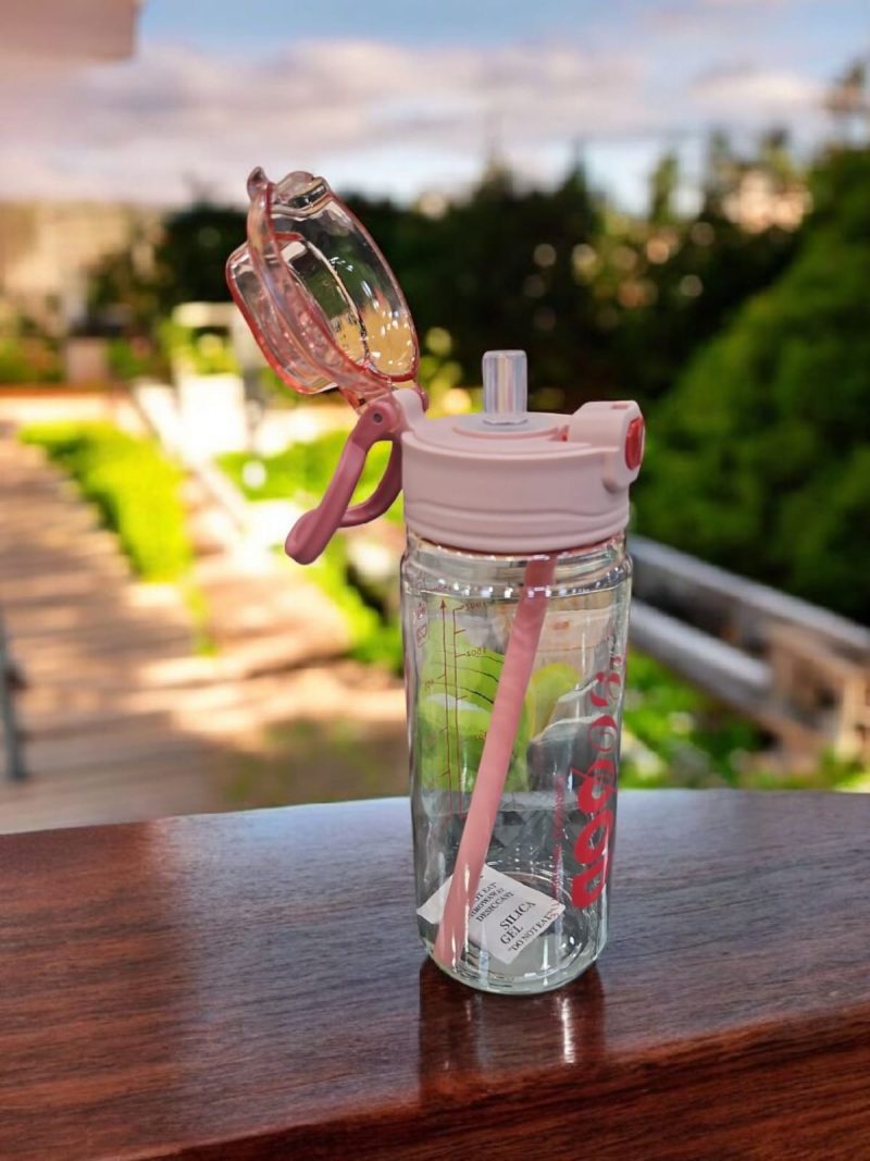 GBT-4883 Sport Water Bottle Sipper with Straw & Handle - 750ml - Image 5