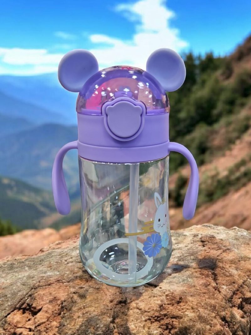 GBT-8195 Baby Giffy Sipper for Infant/Toddler 400ml, Anti-Spill Sippy Cup with Soft Silicone Straw BPA Free, 6-18+ Months - Image 5