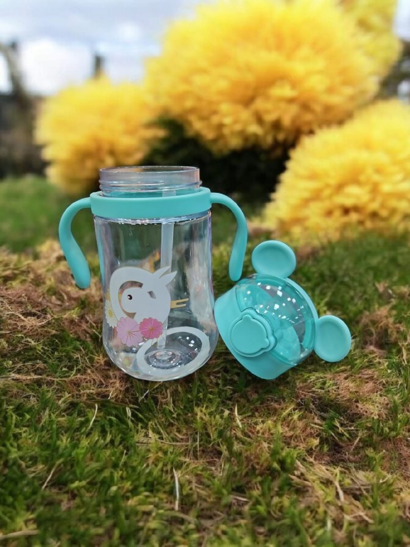 GBT-8195 Baby Giffy Sipper for Infant/Toddler 400ml, Anti-Spill Sippy Cup with Soft Silicone Straw BPA Free, 6-18+ Months - Image 3