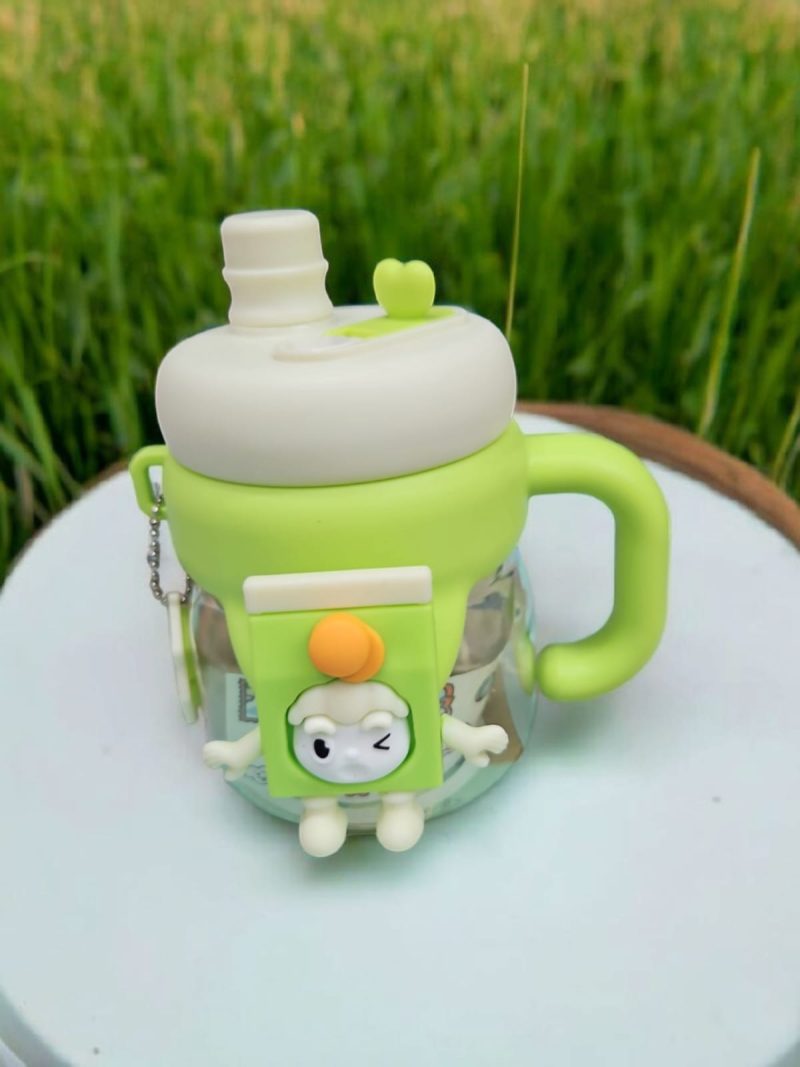 Plastic Portable Water Bottle with Straw for Kids – Cute BPA-Free Outdoor Drinking Cup, Lightweight Water Bottle for Children, Perfect Student Gifts - Image 5
