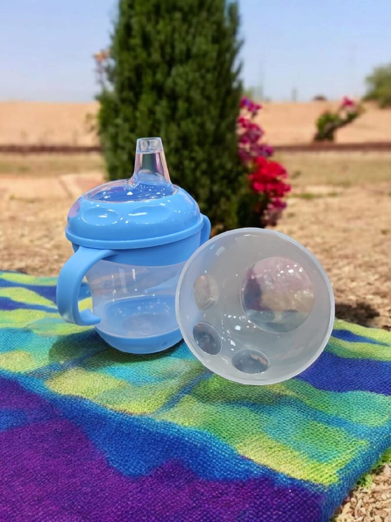 Leakproof Sipper Bottle Cup/Mug Learning Sippy BPA Free Anti Spill Sippy Cup Dust-Proof Sippy Cup with Twin Handles Sipper - Image 2