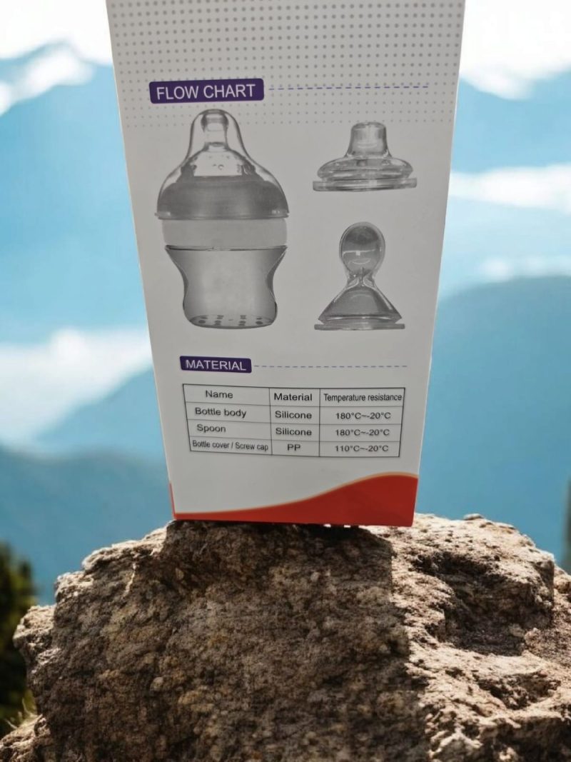 4 in 1 Feeding silicone Bottle Set |  BPA Free Silicone Baby Bottle - Image 4