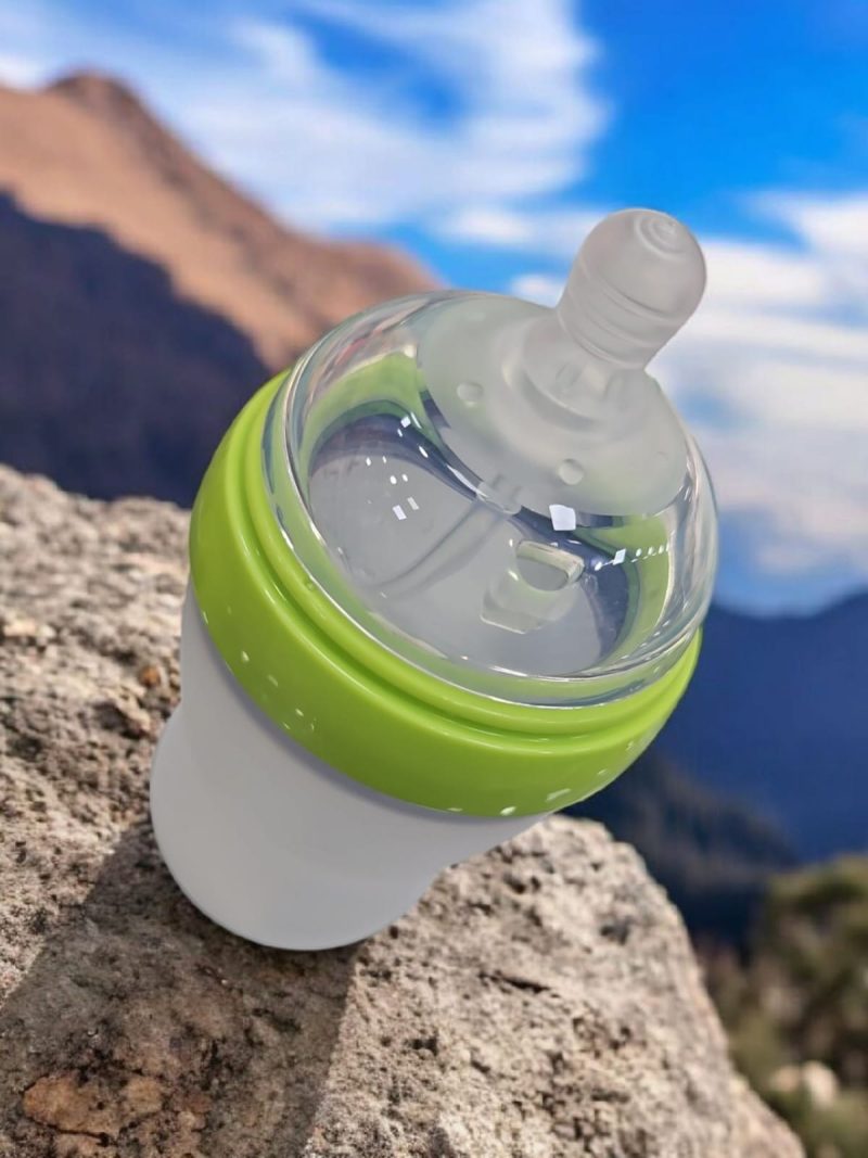 Silicone feeding bottle | BPA free food grade material | Anti-colic Bottle - Image 3