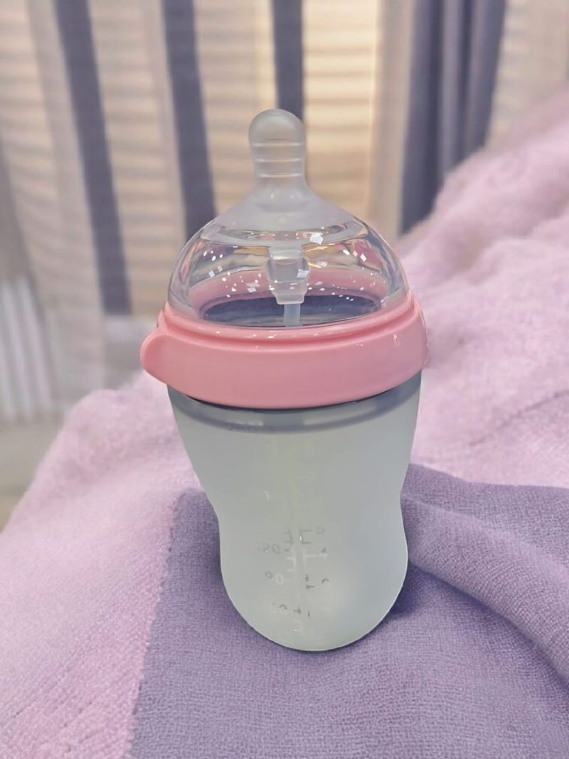 Silicone feeding bottle | BPA free food grade material | Anti-colic Bottle - Image 2