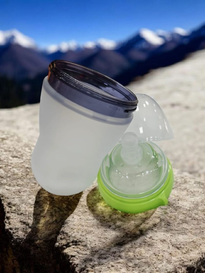 Silicone feeding bottle | BPA free food grade material | Anti-colic Bottle - Image 4