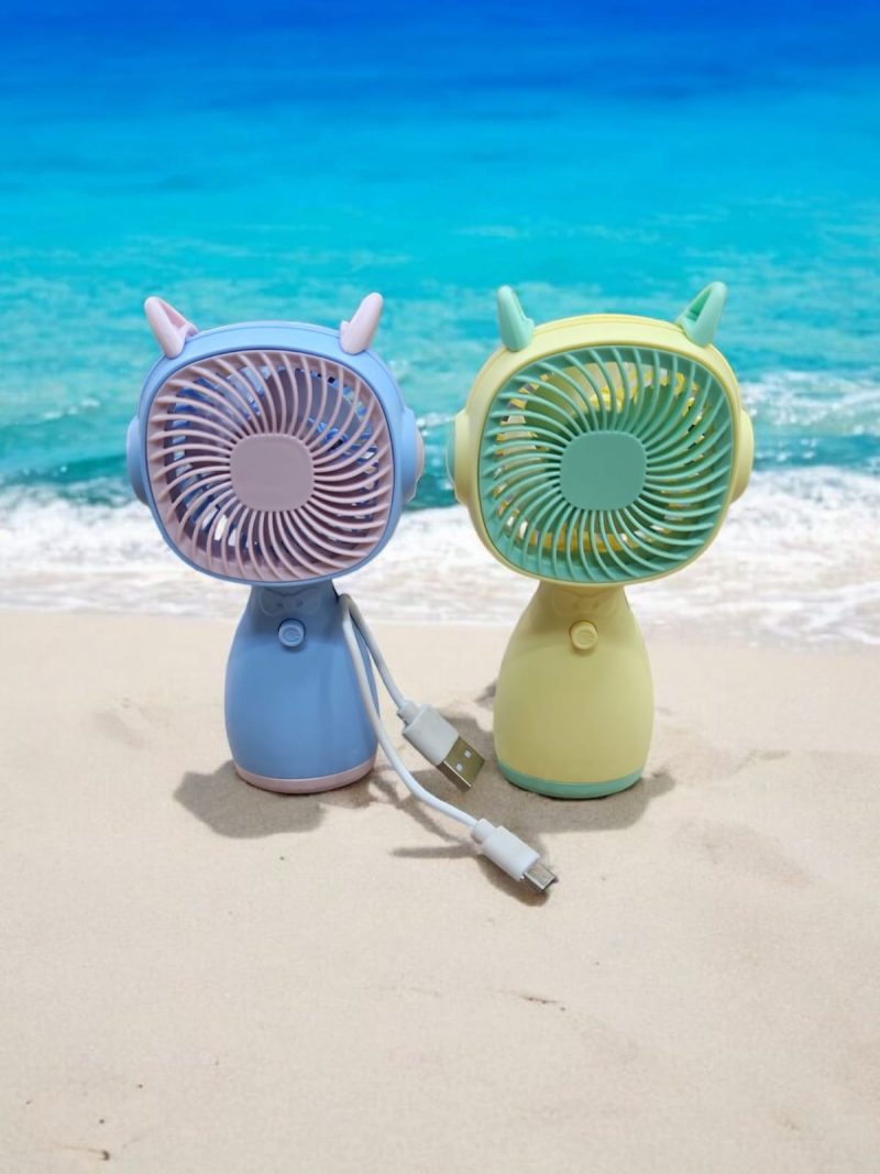 USB Rechargeable 3 speed Mini Portable Hand Fan With Noise Cancelling Design Battery Operated Personal Fan for Women, Office, Travel, Mini USB Desk Fan for Home, Kitchen, Dining Room