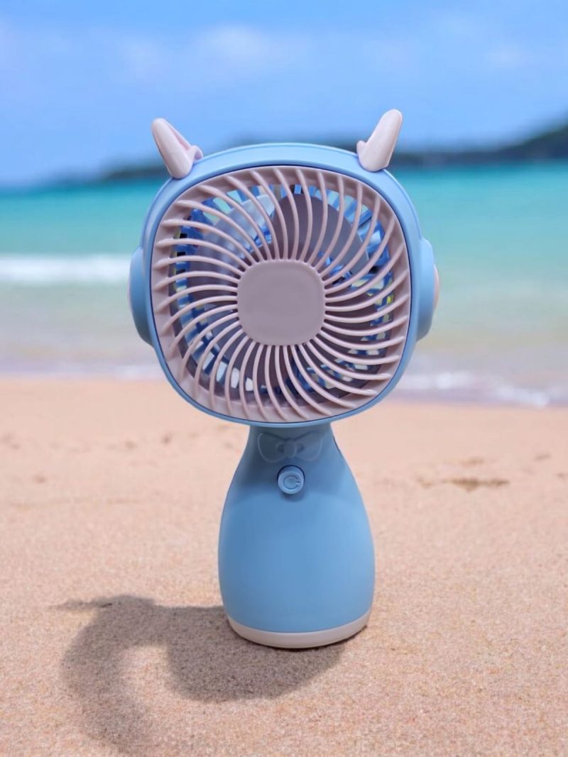 USB Rechargeable 3 speed Mini Portable Hand Fan With Noise Cancelling Design Battery Operated Personal Fan for Women, Office, Travel, Mini USB Desk Fan for Home, Kitchen, Dining Room - Image 3