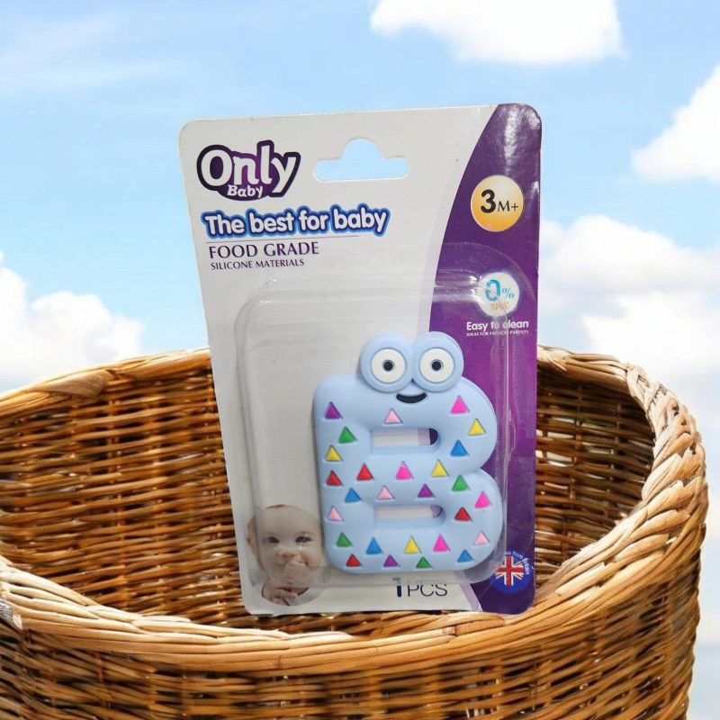 A B C O Silicone Chew Teether Toy For Kid Adult With Autism Baby Teething Necklace Silicone Baby Donut Teether - Image 3
