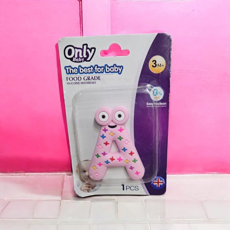 A B C O Silicone Chew Teether Toy For Kid Adult With Autism Baby Teething Necklace Silicone Baby Donut Teether - Image 2