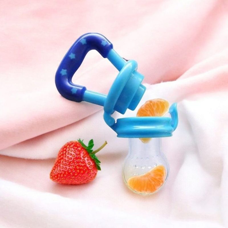 Soft Silicone Nibbler with Extra Mesh for Babies, Baby Fruit & Food Feeder, Anti Choking Fruit Pacifier, Teether for Infant, 100% BPA Free, 3 Months+ - Image 2