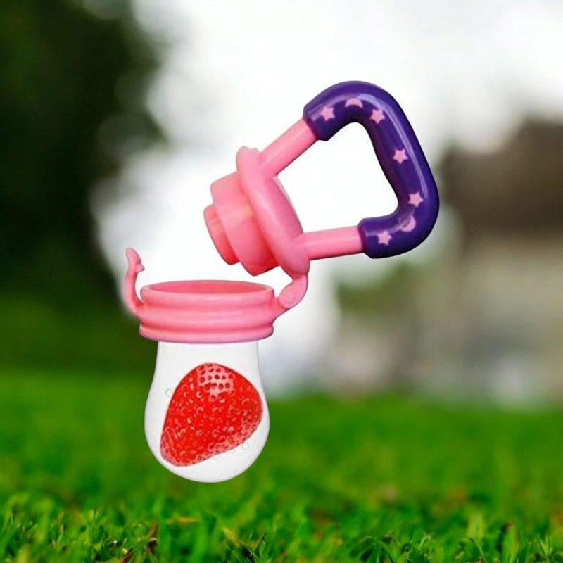Soft Silicone Nibbler with Extra Mesh for Babies, Baby Fruit & Food Feeder, Anti Choking Fruit Pacifier, Teether for Infant, 100% BPA Free, 3 Months+ - Image 3