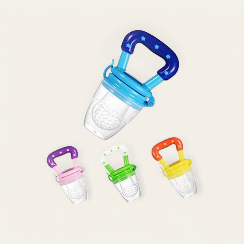 Soft Silicone Nibbler with Extra Mesh for Babies, Baby Fruit & Food Feeder, Anti Choking Fruit Pacifier, Teether for Infant, 100% BPA Free, 3 Months+