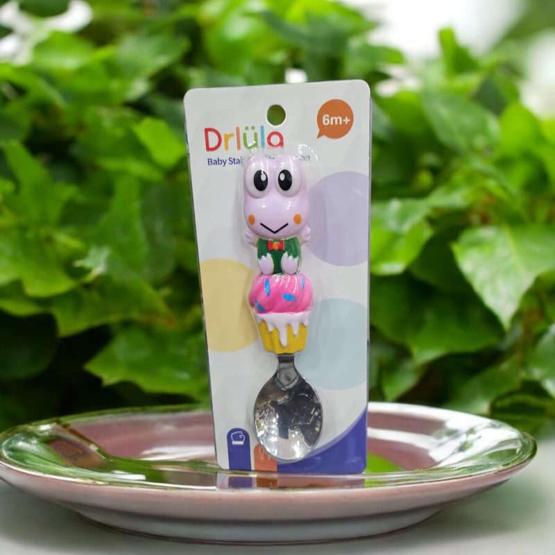 Steel Head Spoon for Babies with Soft Silicone Handle | Non Toxic, Food Safe and BPA Free | Washable and Reusable - Image 5