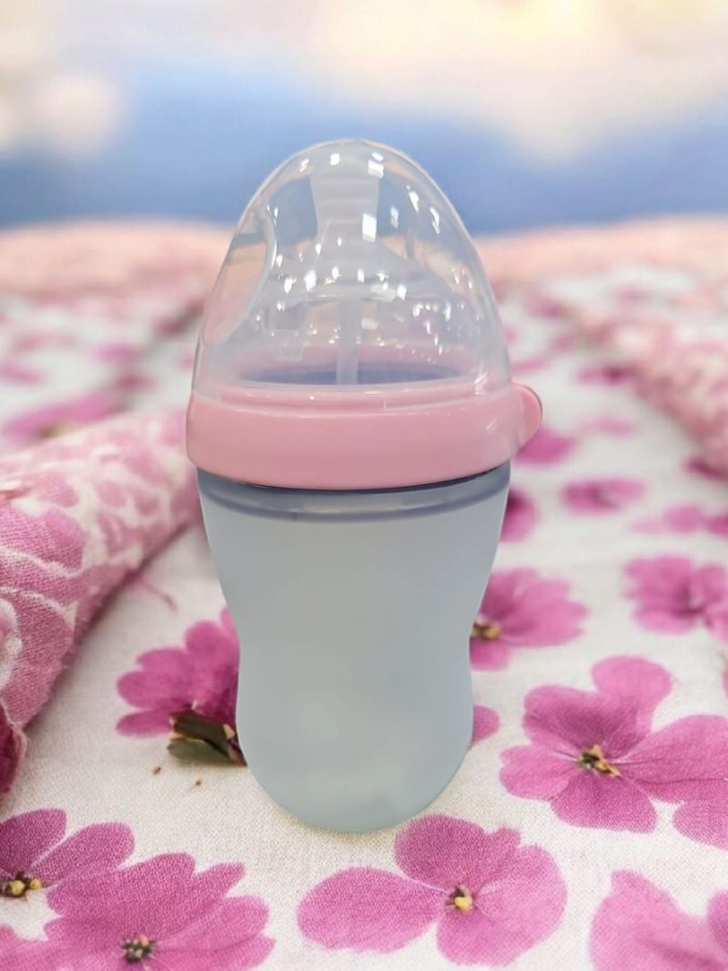Silicone feeding bottle | BPA free food grade material | Anti-colic Bottle